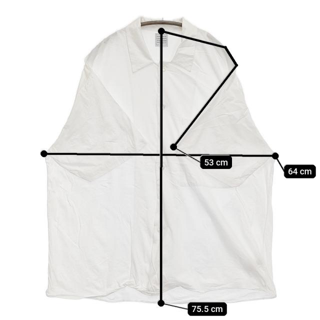 GGG Open Collar Short-Sleeve Shirts サイズS 開襟 半袖シャツ 25SS ホワイト メンズ【中古】5-0815S♪_4