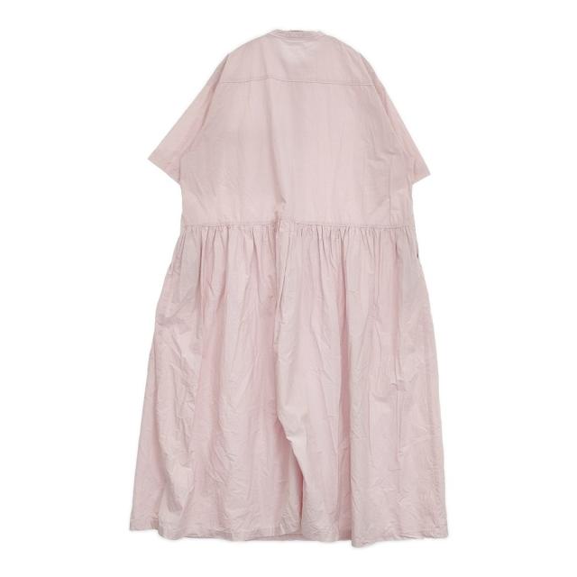 nest Robe コットンラミーブロード近江晒シャツワンピース ワンピース ピンク レディース ネストローブ【中古】5-0815S♪ nest Robe コットンラミーブロード近江晒シャツワンピース ワンピース