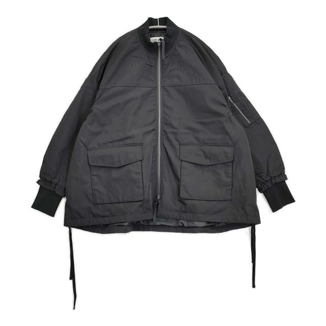 BEARDSLEY フレアMA-1ブルゾン サイズ1 中綿 ミリタリージャケット 25AW ブラック レディース ビアズリー【中古】6-0328T♪