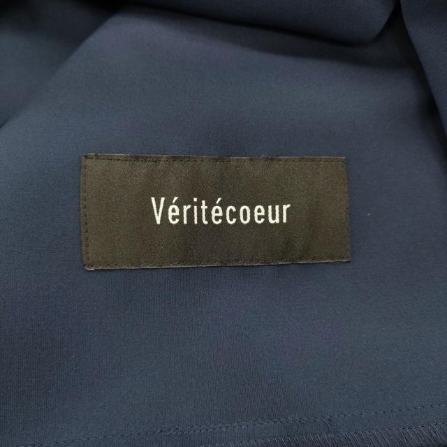 veritecoeur スタンダードジャケット 定価48400円 VC-2631A テーラードジャケット ネイビー レディース ヴェリテクール【中古】6-0519M♪_2