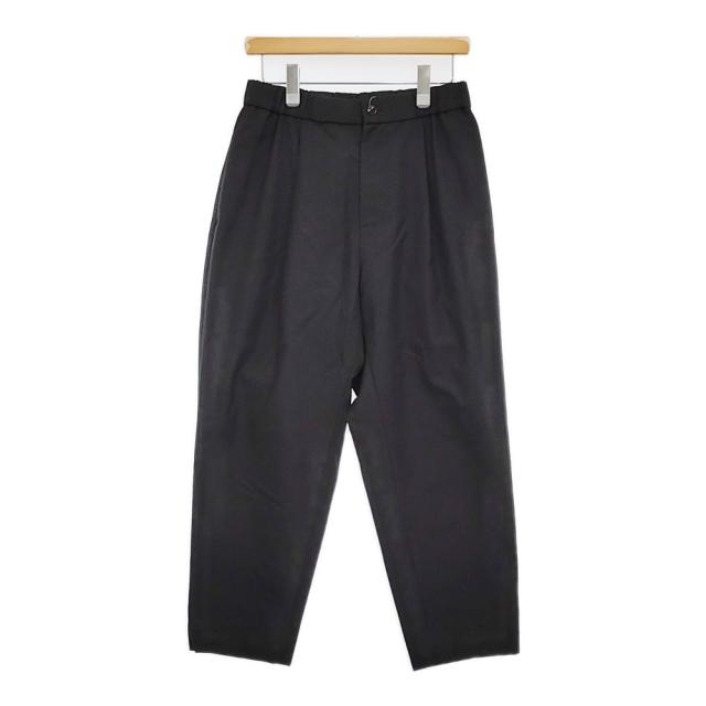 ATON WOOL TROPICAL EASY TAPERED PANTS サイズ02 PRAGIM0203 イージー テーパード パンツ ブラック メンズ エイトン【中古】5-0920M♪