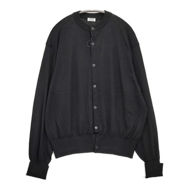 MAATEE & SONS 3子撚 WOOSTED C/N CARDIGAN 定価47300円 MT3303-0102 カーディガン 23AW ブラック メンズ マーティーアンドサンズ【中古】5-0920T♪