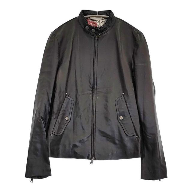 PAUL SMITH COLLECTION SINGLE RIDERS JACKET 定165000円 羊革 ライダースジャケット ブラック メンズ ポールスミスコレクション【中古】5-0920T♪