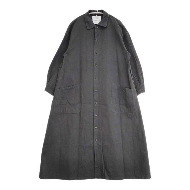 YAECA WRITE ワークシャツドレス 定価52800円 90507 サイズS コート チャコール レディース ヤエカ ライト【中古】6-0618G◎