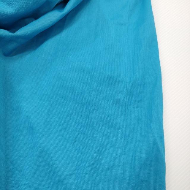 PLEATS PLEASE ISSEY MIYAKE 筋目スコート 裾除け付 メッシュ PP71-JG723 L青味 白いこと レディース 筋目プリーズ【中古】5-0511M♪