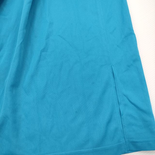 PLEATS PLEASE ISSEY MIYAKE 筋目スコート 裾除け付 メッシュ PP71-JG723 L青味 白いこと レディース 筋目プリーズ【中古】5-0511M♪