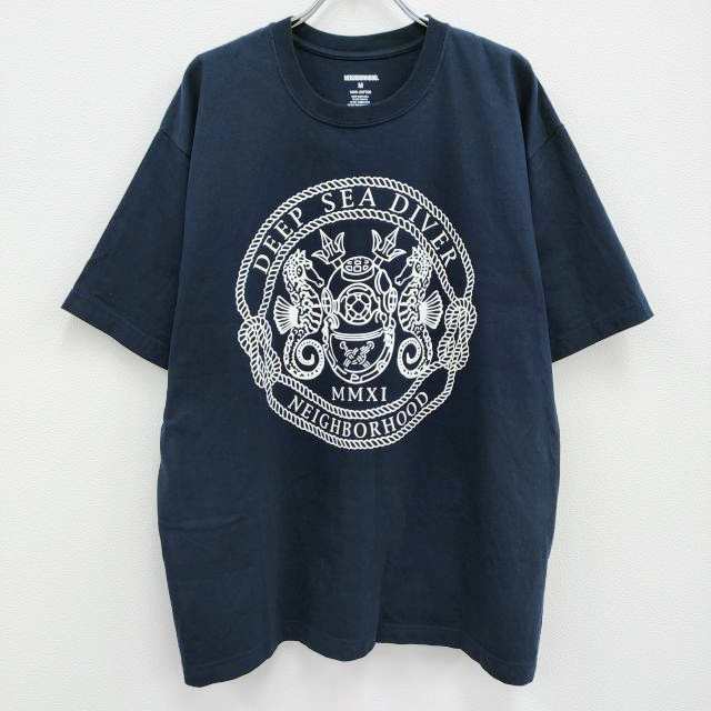 サイズM NEIGHBORHOOD ロゴTシャツ NH TEE SS-1 黒