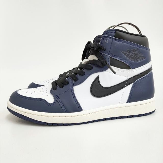 NIKE 新品 AIR JORDAN 1 RETRO HIGH OG MIDNIGHT NAVY 27.5cm DZ5485-401 スニーカー 24AW ネイビー ホワイト メンズ ナイキ【中古】5-0401G♪