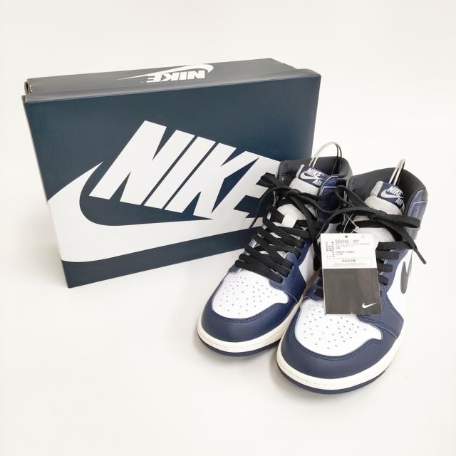 NIKE 新品 AIR JORDAN 1 RETRO HIGH OG MIDNIGHT NAVY 27.5cm DZ5485-401 スニーカー 24AW ネイビー ホワイト メンズ ナイキ【中古】5-0401G♪