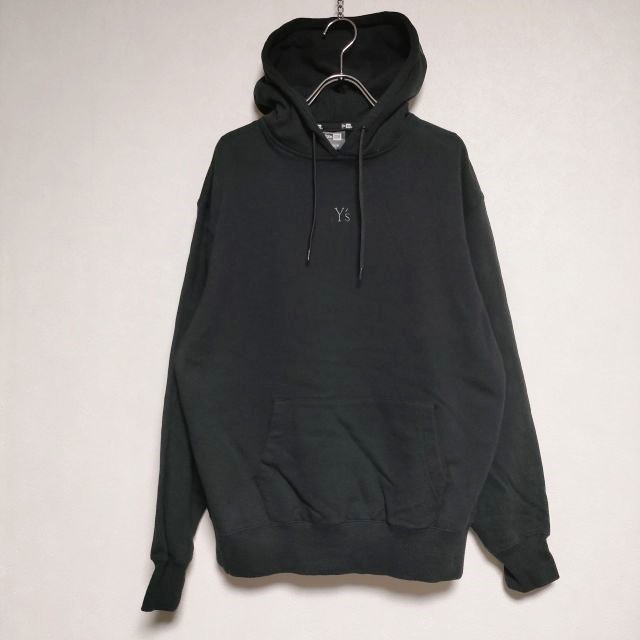 Y’s/NEW ERA FLEESE SWEAT PULLOVER HOODIE UNISEX YZ-T62-956 パーカー ブラック レディース ワイズ/Yohji/ニューエラ【中古】4-1002M∞の通販は