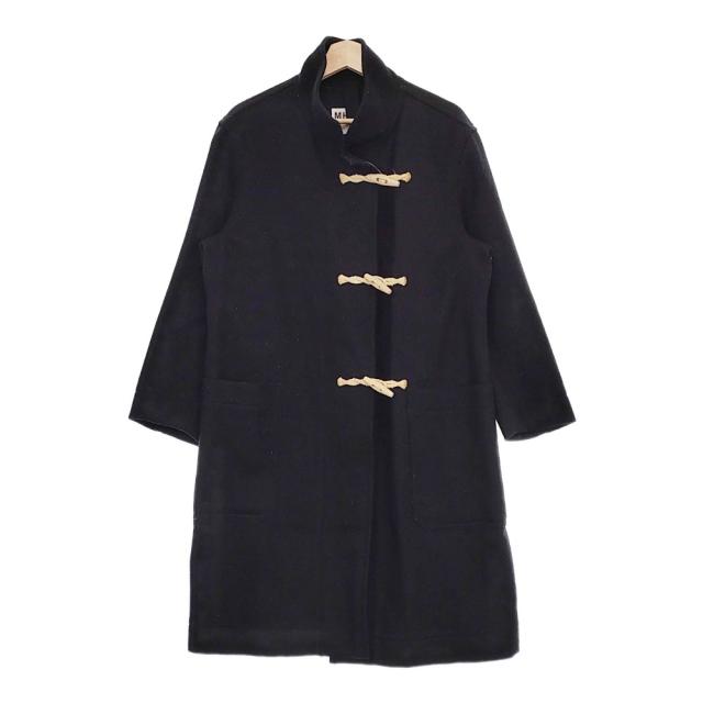 MHL. PROOFED HEAVY WOOL 595-0210504 サイズ2 スタンドカラー ダッフルコート ブラック レディース エムエイチエル【中古】5-0110A♪の通販は 16,199円