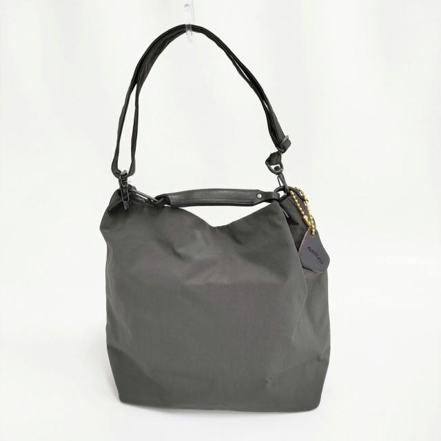 marvelets シュリンクナイロン 2wayバッグ 定価21450円 ショルダーバッグ 26SS チャコールグレー レディース マーヴェレッツ【中古】6-0612G♪