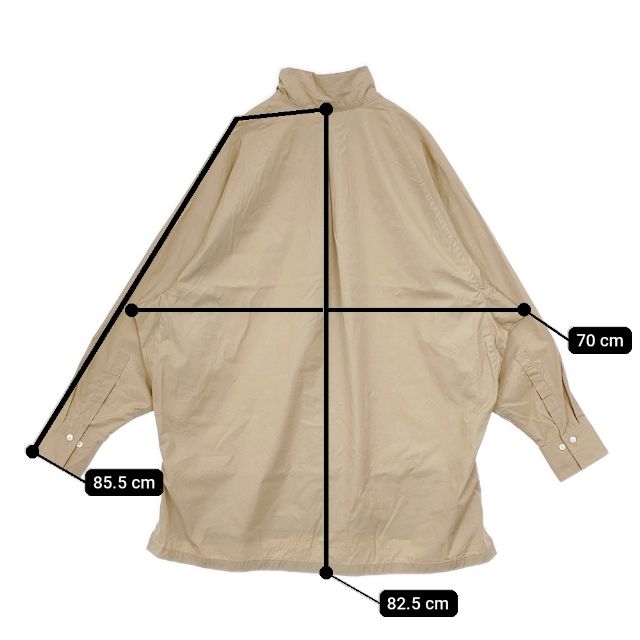 HAVERSACK コットン シルク タイプライター ドルマンスリーブ 