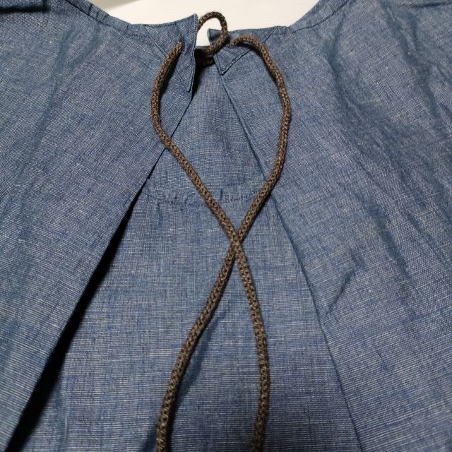 45R/45rpm インディゴコットンリネンハケ目DRESS ドレス ワンピース ネイビー レディース フォーティーファイブアールピーエム【中古】3-0524S∞_2