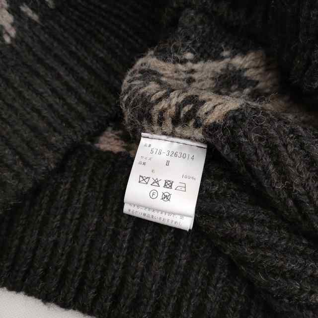 MARGARET HOWELL BULKY WOOL 578-3263014 ニット 23AW ダークブラウン レディース マーガレットハウエル【中古】4-0221T♪