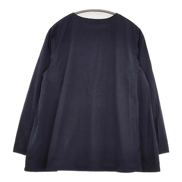 ARTS&SCIENCE コットン スキッパー 081-L61C-017 ブラウス シャツ ネイビー レディース アーツ&サイエンス【中古】5-1218M∞_1