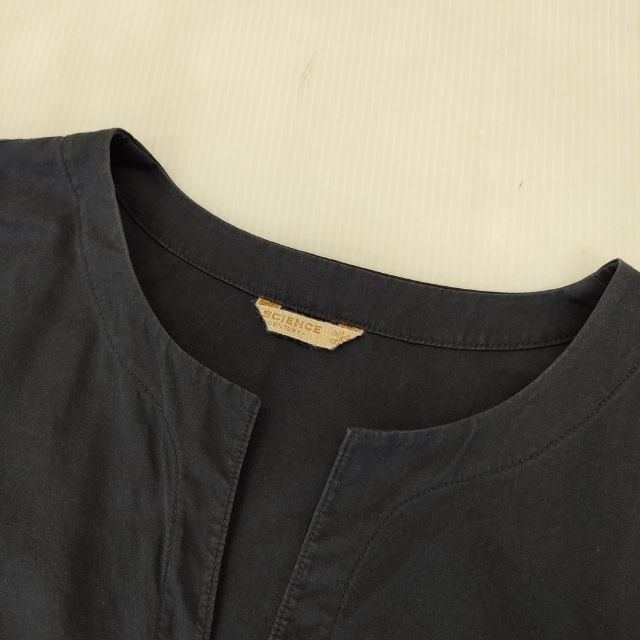 ARTS&SCIENCE コットン スキッパー 081-L61C-017 ブラウス シャツ ネイビー レディース アーツ&サイエンス【中古】5-1218M∞_2