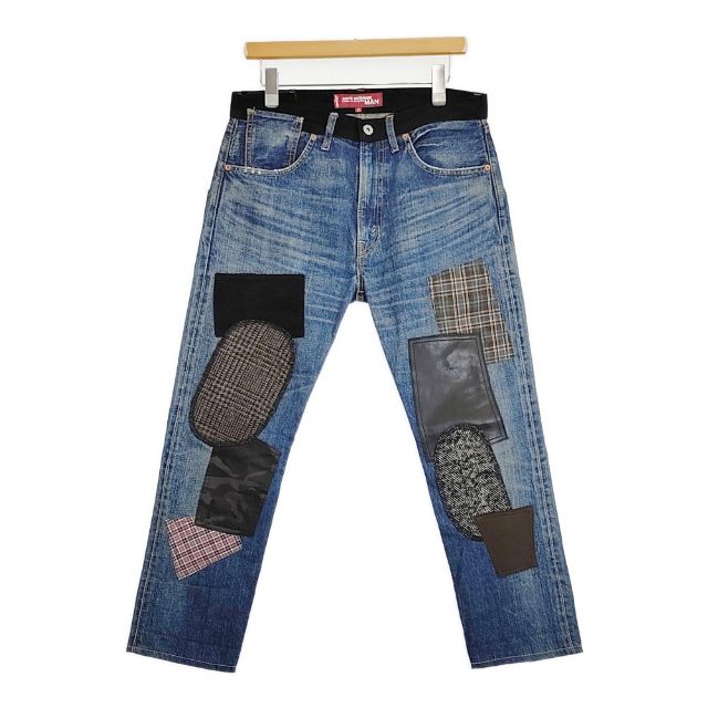 eYe COMME des GARCONS JUNYA WATANABE MAN/Levi’s 505 パッチワーク デニムパンツ AD2017 ネイビー メンズ アイ ジュンヤワタナベマン/リーバイス【中古】6-0523G∞