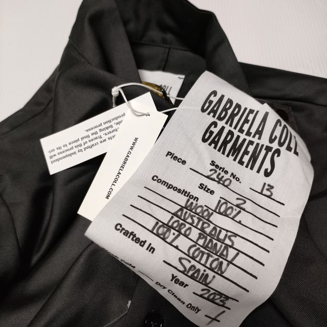 GABRIELA COLL GARMENTS 新品タグ付き Lolo piana Super150’s Jump suits イタリア製 サロペット 23AW ブラック メンズ ガブリエラコールガーメンツ【中古】3-0920T∞_7