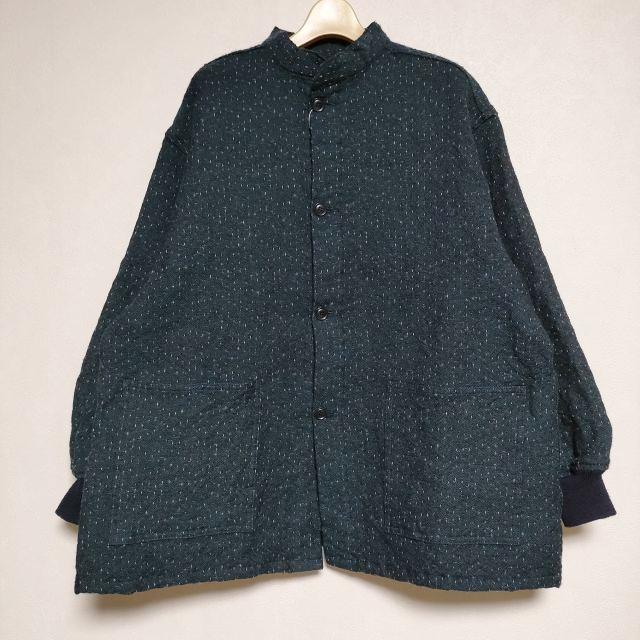 Needles ステッチ キルティング ネップ ジャケット ブルー メンズ ニードルス【中古】4-0829T∞の通販は