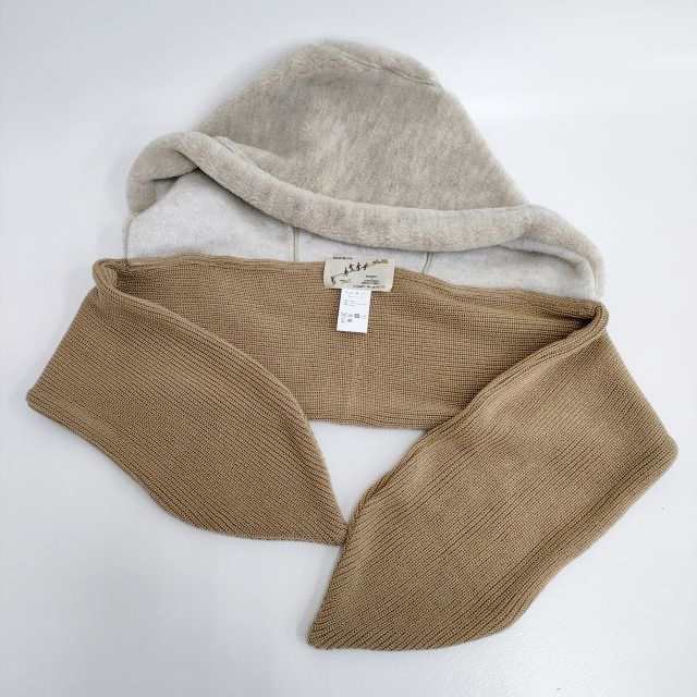 R&D.M.Co- 未使用品 hoodie muffler フーディーマフラー 6513 23AW ベージュ レディース オールドマンズテーラー【中古】4-0