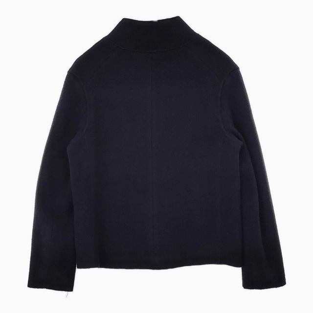 R&amp;D.M.Co- 縮絨起毛ニット ウール 羽織 ジャケット ネイビー レディース オールドマンズテーラー【中古】5-0914T△_1
