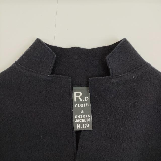 R&amp;D.M.Co- 縮絨起毛ニット ウール 羽織 ジャケット ネイビー レディース オールドマンズテーラー【中古】5-0914T△_2