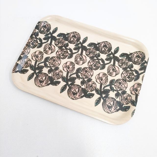 mina perhonen rosy トレイ小 お盆 その他雑貨 ベージュ レディース ミナペルホネン【中古】5-0603G◎