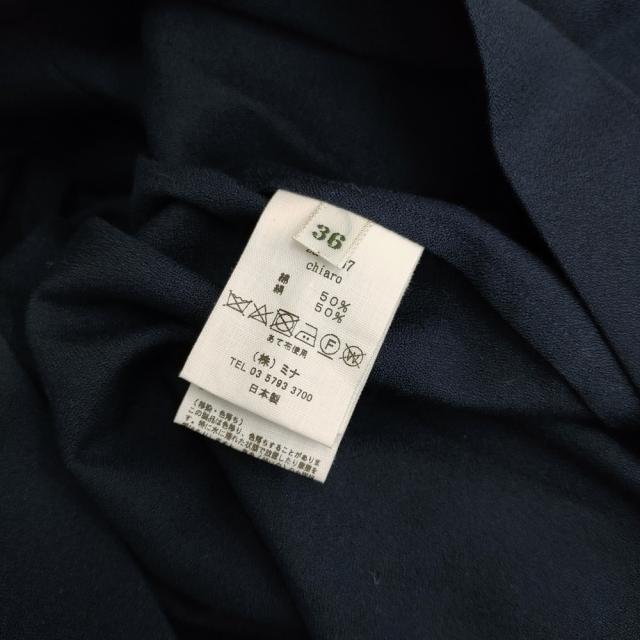 mina perhonen za3867 chiaro 36 コットンシルク プリーツ ワンピース