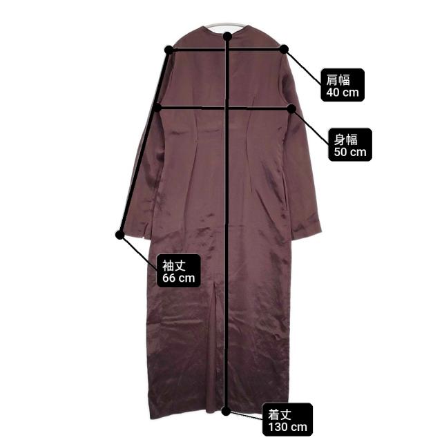 YLEVE アセテートサテンワンピース 御召しもの 必要経費39600円 168-4255044 大きさ2 衣装 24AW アセテート100％ レディース イレーヴ【中古】6-0131M♪