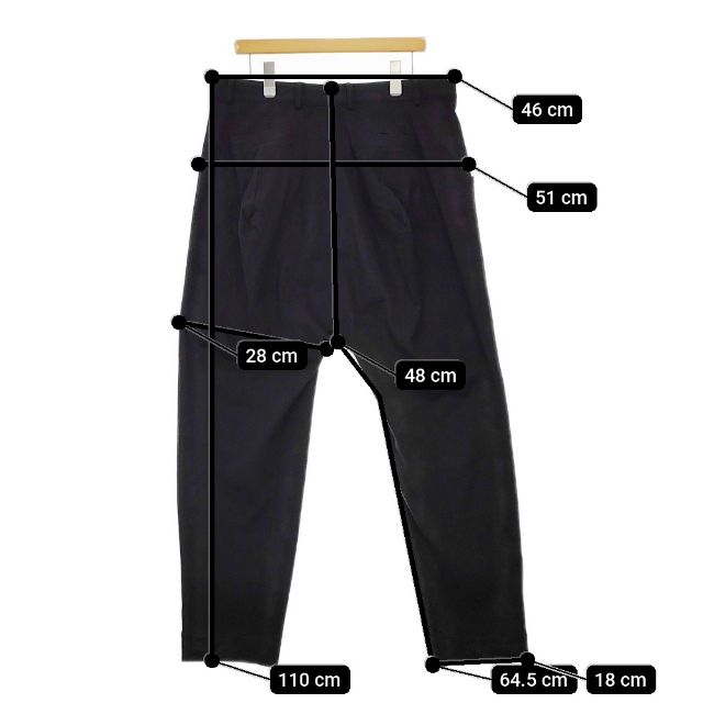 Vivienne Westwood MANサルエルパンツ 46 ブラック Vivienne Westwood MAN スウェット コットン サルエルパンツ