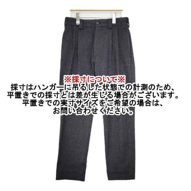 MARGARET HOWELL/FOX BROTHERS 579-0240607 ウール トラウザーズ パンツ チャコールグレー メンズ マーガレットハウエル/フォックスブラザーズ【中古】5-1005T∞ MARGARET HOWELL/FOX BROTHERS 579-0240607 ウール トラウザーズ