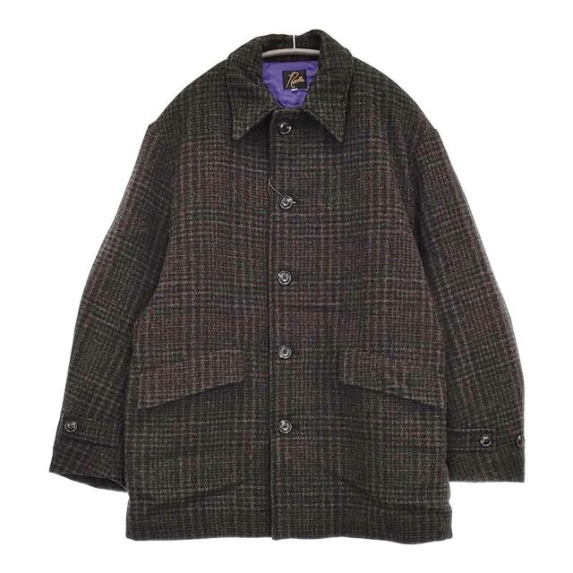 Needles Car Coat Wool Glen Plaid 定価86900円 pu097 サイズS コート 24AW ブラウン メンズ ニードルス【中古】5-0912T♪