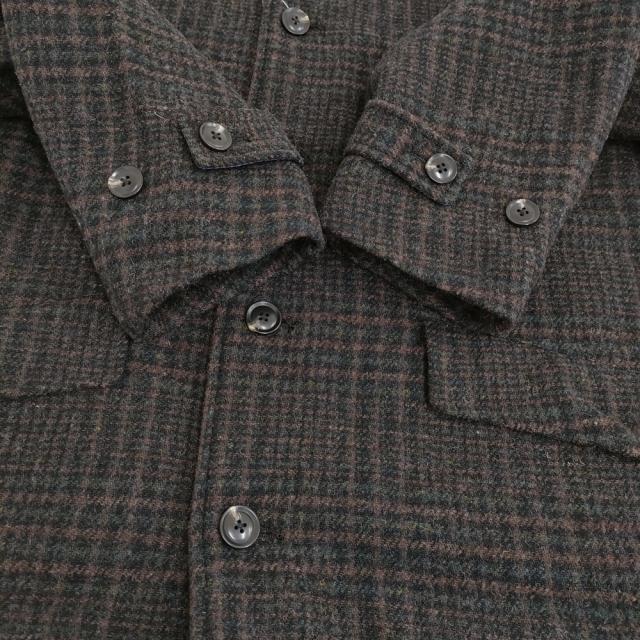 Needles Car Coat Wool Glen Plaid pu097 サイズS コート 24AW ブラウン メンズ ニードルス【中古】5-0912T♪_3
