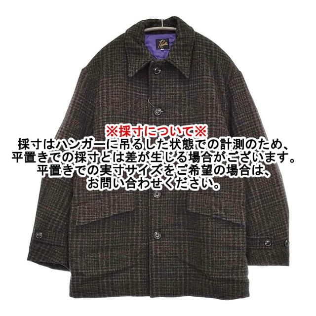 Needles Car Coat Wool Glen Plaid pu097 サイズS コート 24AW ブラウン メンズ ニードルス【中古】5-0912T♪_7