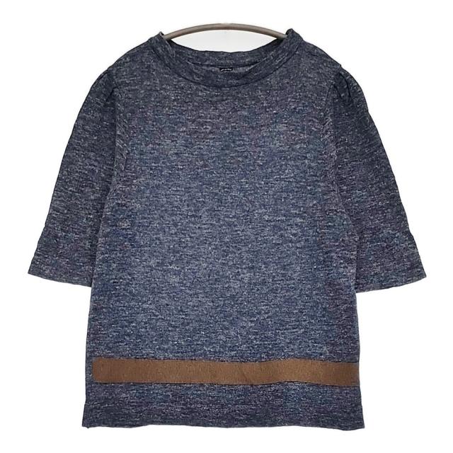 45R/45rpm モンサンミッシェル超ガーゼ45星T-SHIRT 定20900円 Ｔシャツ ネイビー レディース フォーティーファイブアールピーエム【中古】5-0806S♪