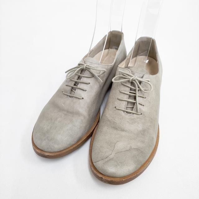 ARTS&SCIENCE Flat shoes 2 レザー レースアップシューズ 23.5cm シューズ・靴 ベージュ レディース アーツ&サイエンス【中古】5-1112G◎