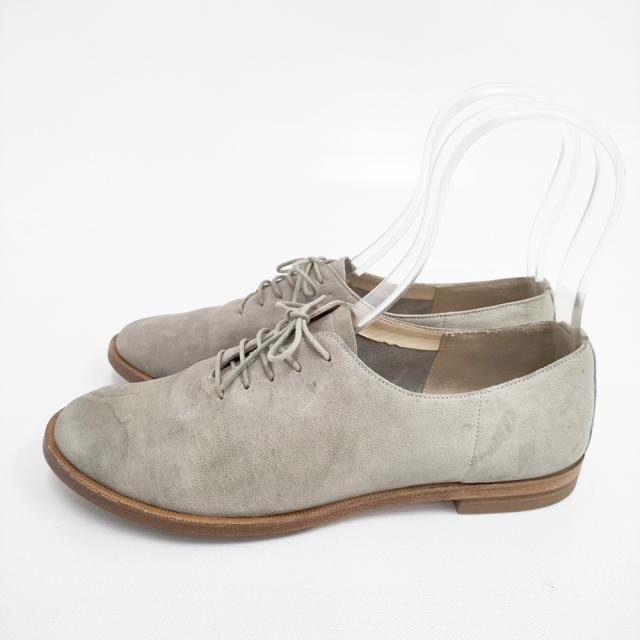 ARTS&SCIENCE Flat shoes 2 レザー レースアップシューズ 23.5cm シューズ・靴 ベージュ レディース アーツ&サイエンス【中古】5-1112G◎