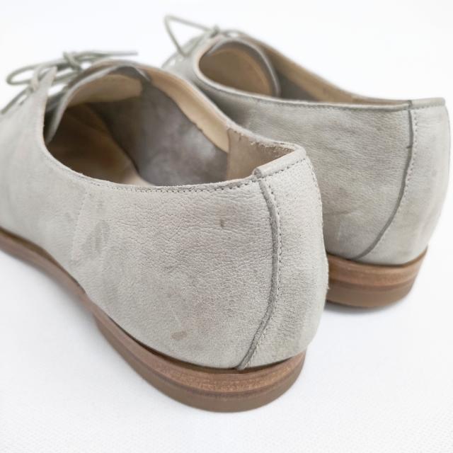 ARTS&SCIENCE Flat shoes 2 レザー レースアップシューズ 23.5cm シューズ・靴 ベージュ レディース アーツ&サイエンス【中古】5-1112G◎