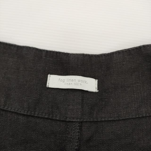 fog linen work リネン サロペット ブラック レディース フォグリネンワーク【中古】6-0314M♪_2