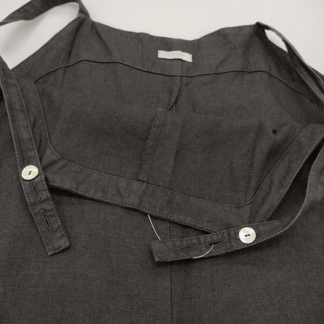 fog linen work リネン サロペット ブラック レディース フォグリネンワーク【中古】6-0314M♪_3