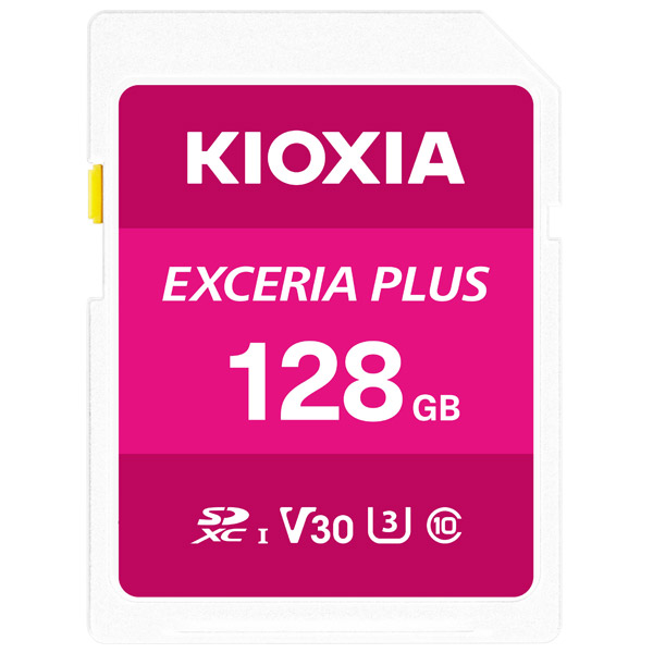 キオクシア KIOXIA EXCERIA PLUS SDHC/SDXC UHS-I メモリカード 128GB KSDH-A128G【JAN:4582563851719】