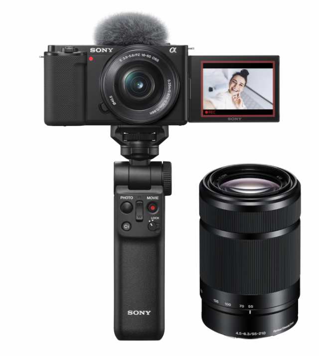 グリップセット】SONY ソニー VLOGCAM ZV-E10Y B ダブルズームレンズ