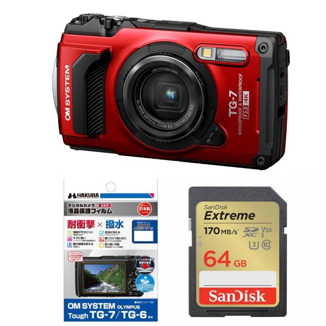 OM SYSTEM/OLYMPUS デジタルカメラ Tough TG-6 レッド OM SYSTEM