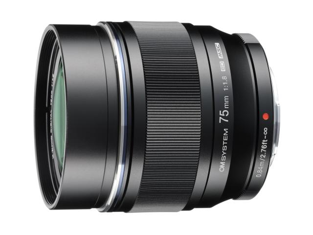 OM SYSTEM オーエムシステム マイクロフォーサーズ用大口径望遠単焦点レンズ M.ZUIKO DIGITAL ED 75mm F1.8 ブラック【JAN:4545350054113】の通販は