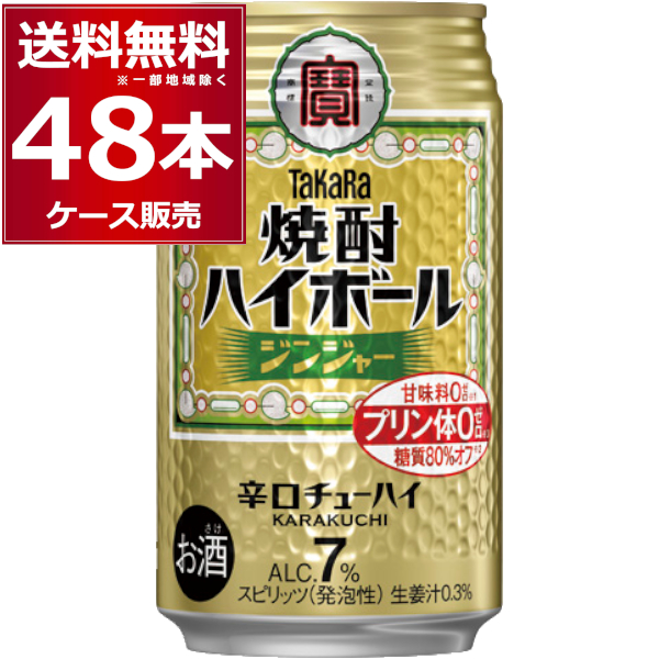 ハイボール 缶チューハイ 送料無料 宝酒造 焼酎ハイボール ジンジャー 350ml×48本(2ケース)[送料無料※一部地域は除く]