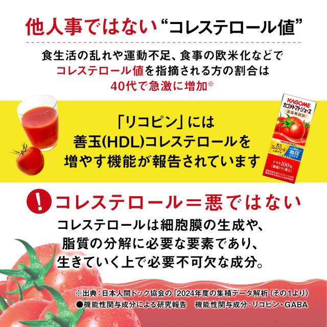 トマトジュース カゴメ トマトジュース 食塩無添加 200ml×96本(4ケース)[送料無料※一部地域は除く]_4