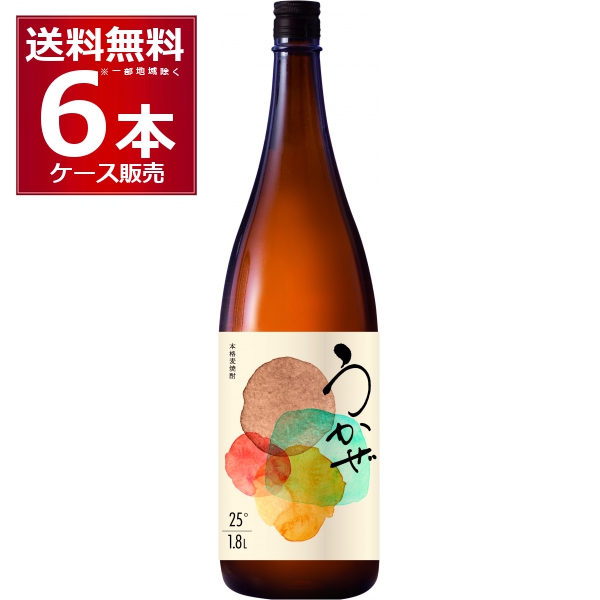 本格焼酎 焼酎 麦焼酎 濱田酒造 うかぜ 1800ml×6本(1ケース) [送料無料※一部地域は除く]