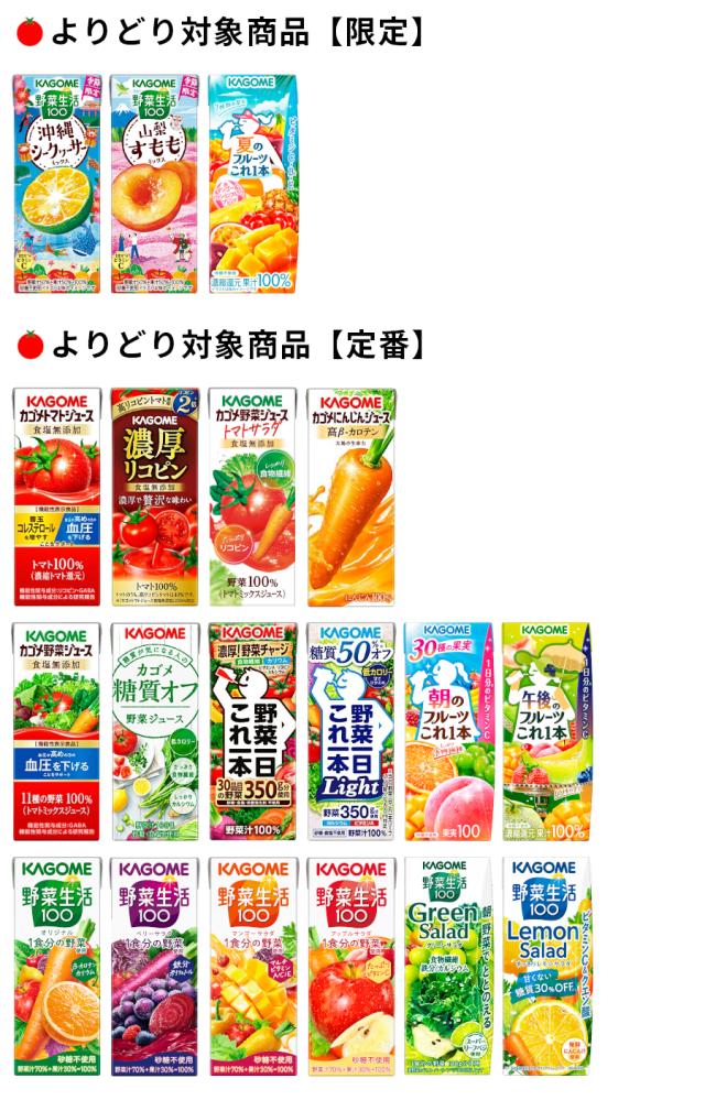 カゴメ 野菜ジュース 選べる よりどり セット 200ml・195ml×72本(3ケース) [送料無料※一部地域は除く]_1