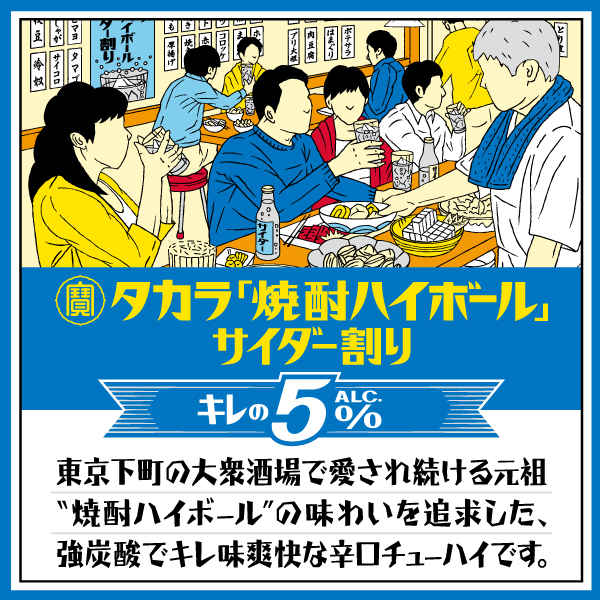 ハイボール 缶チューハイ 送料無料 宝酒造 焼酎ハイボール キレの5％ サイダー割り 350ml×96本(4ケース)[送料無料※一部地域は除く]_2